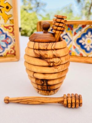 Pot à miel en bois d’Olivier