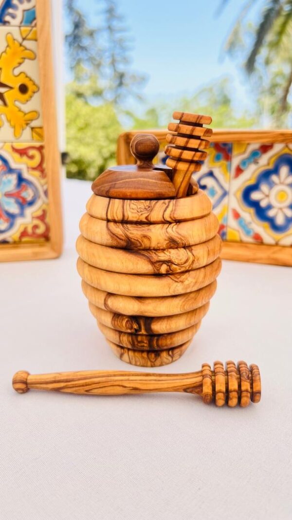 Pot à miel en bois d’Olivier