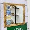 Miroir en bois d’Olivier et zelidj