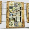 Miroir en bois d’Olivier et zelidj