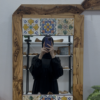 Miroir en bois d’Olivier et zelidj